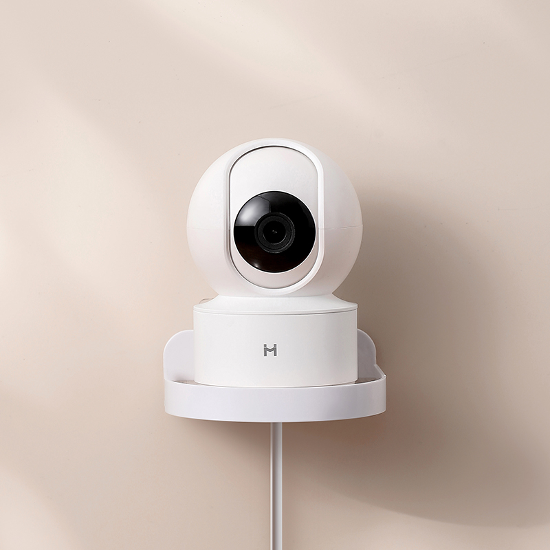 室内免打孔摄像头支架墙上置物架放监控挂墙路由器顶盒监控托架