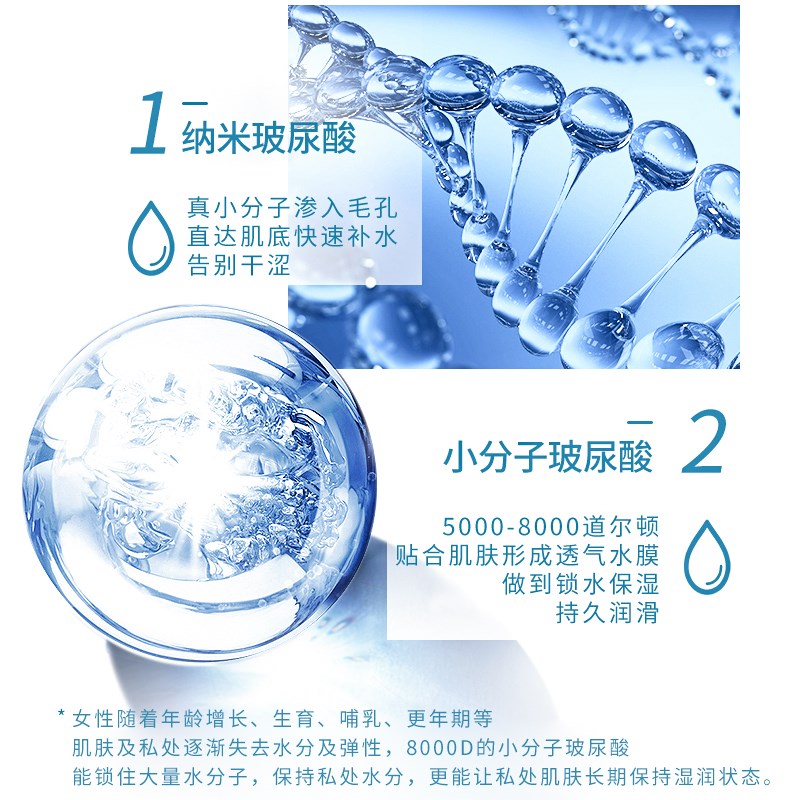 玻尿酸免洗水溶性医级可舔食用品独爱消炎杀菌无色无味润滑油液剂