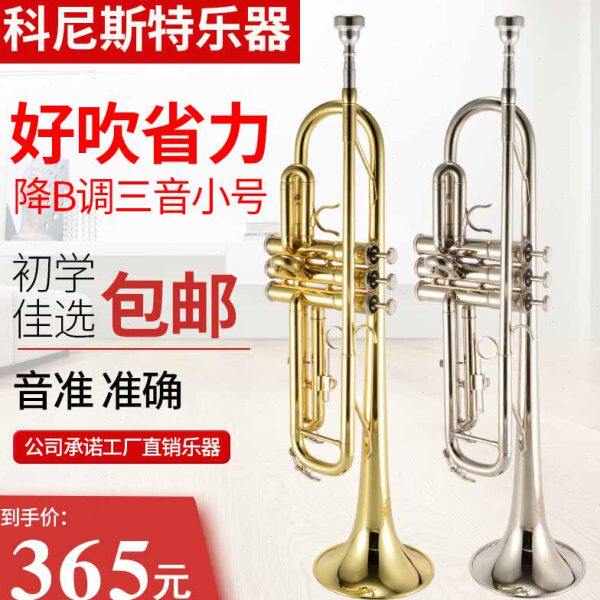 小号 乐器 降B调三音小号 初学演奏考级专业乐队教学教会西洋乐器