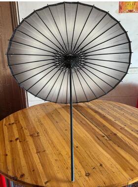 日式长柄伞复古拍摄专用油纸伞古风黑色渐变防雨防晒拍摄