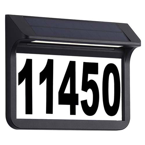 免布线室外防水发光门牌太阳能充电门牌号别墅带灯户外带灯提示牌