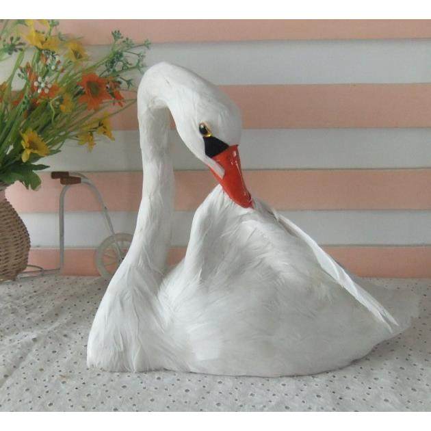 仿真动物卧天鹅模型羽毛工艺品家居摆件摄影拍照道橱窗具,自行车/骑行装备/零配件,更多零件/配件,淘宝优惠券,粉丝福利购,淘宝优惠卷