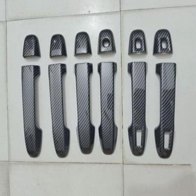 适用于15-22款SIENTA170系拉手门碗改装外饰电镀碳钎门把手装饰贴