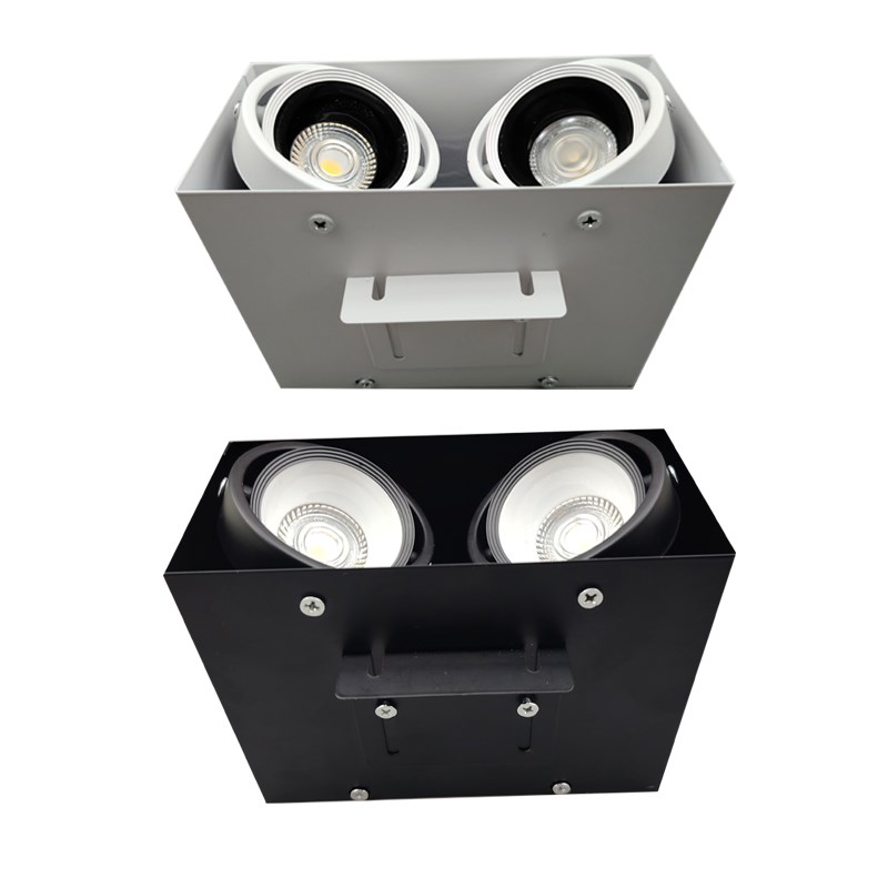 防眩全光谱方通专用灯吊顶射灯筒灯明装斗胆灯格栅灯铝方通led灯