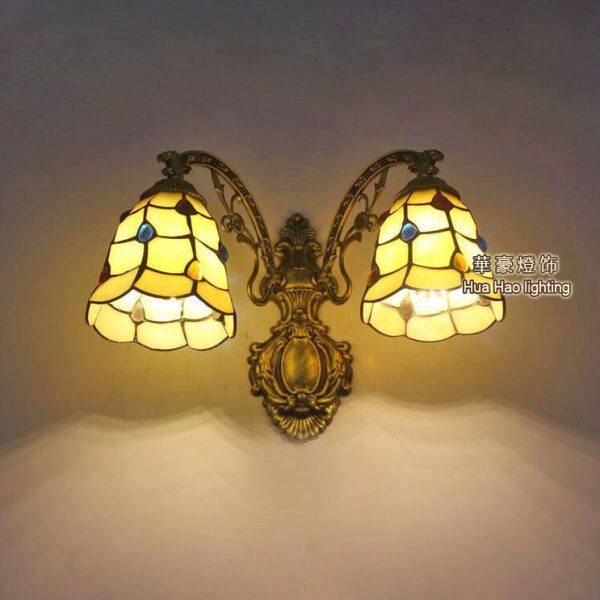 厅欧式风镜前灯华玻璃灯具单头豪格灯具卧室壁灯浴室地中海阳台门