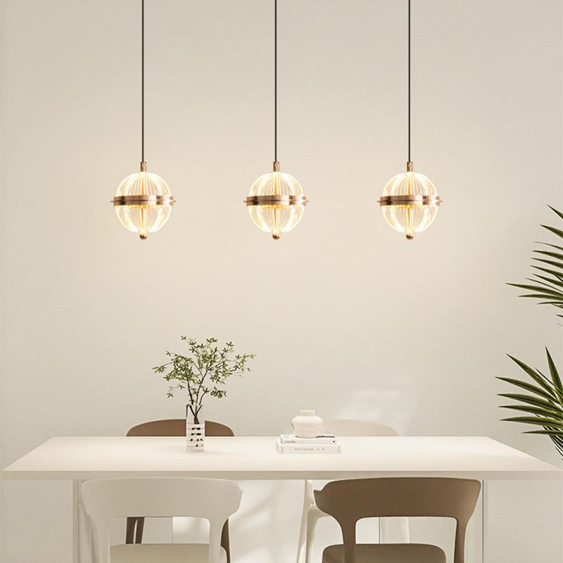 餐厅大气奢灯具感高档轻吊灯创意后现代高级床头吊灯台灯现代现代