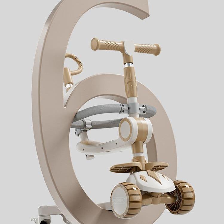 滑板车儿童1一3-6一12岁男女童可坐骑宝宝踏板滑滑车三合一溜溜车