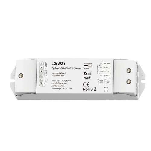 RF+ZigBee+PUSH0/1-10V调光调色器L2(WZ)支持音乐播放HUE
