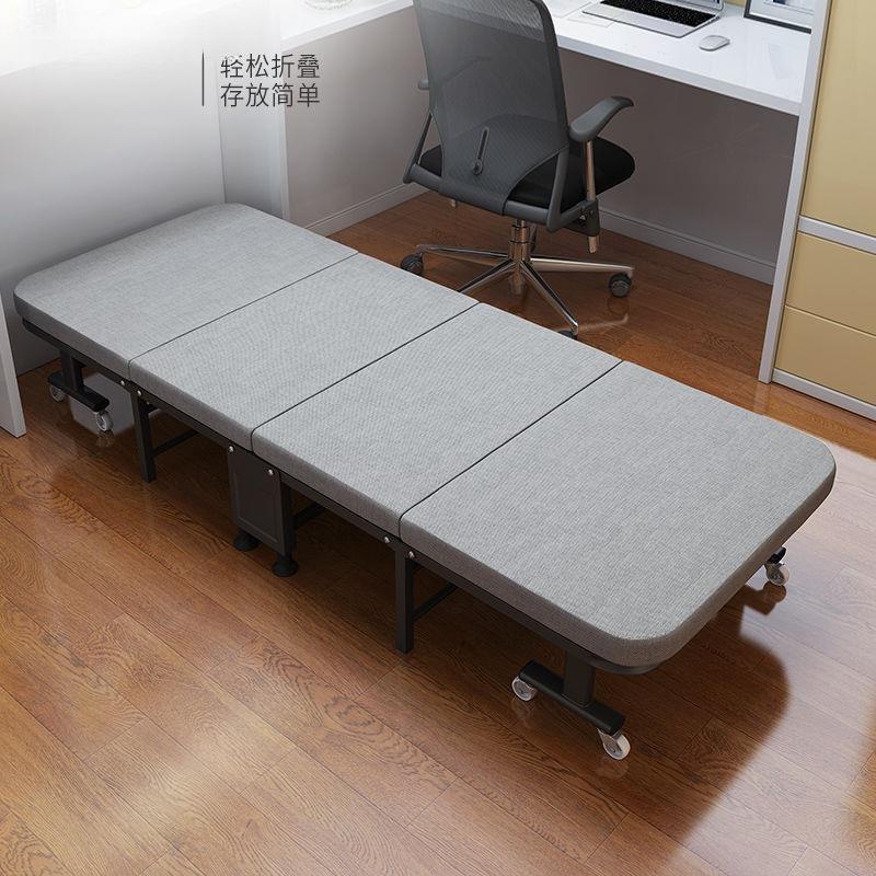 瑞仕达折叠床办公室午休床单人便携家用陪护硬板床午睡神器四