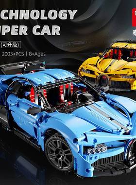 泰高乐T50271:10遥控积木拼装跑车男孩玩具模型可升级遥控车益智