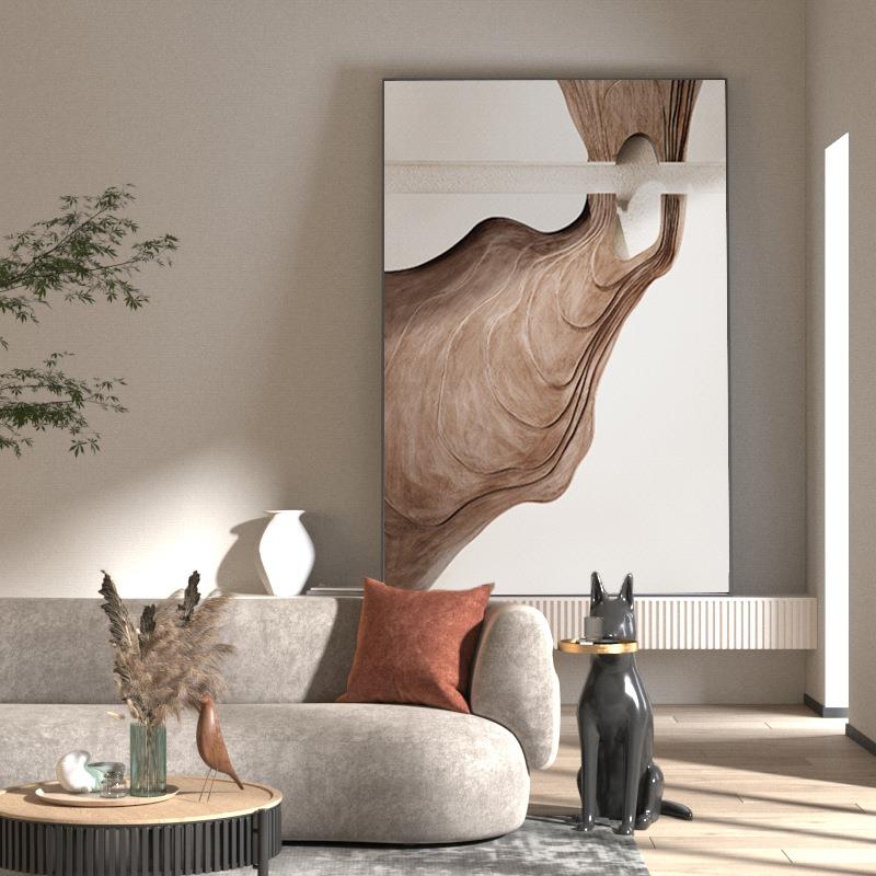 流界现代抽象客厅装饰画北欧简约大幅沙发落地画玄关过道卧室挂画