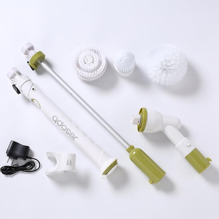 供清洁器长柄电动清洁刷套装无线充电电动刷清洁用具旋转电动拖把