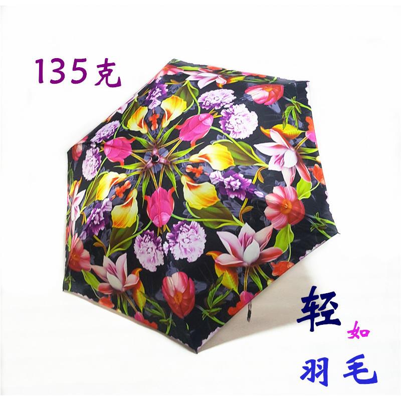 日式创意超轻羽毛伞折叠晴雨伞女晴雨两用韩版女神轻奢配饰太阳伞