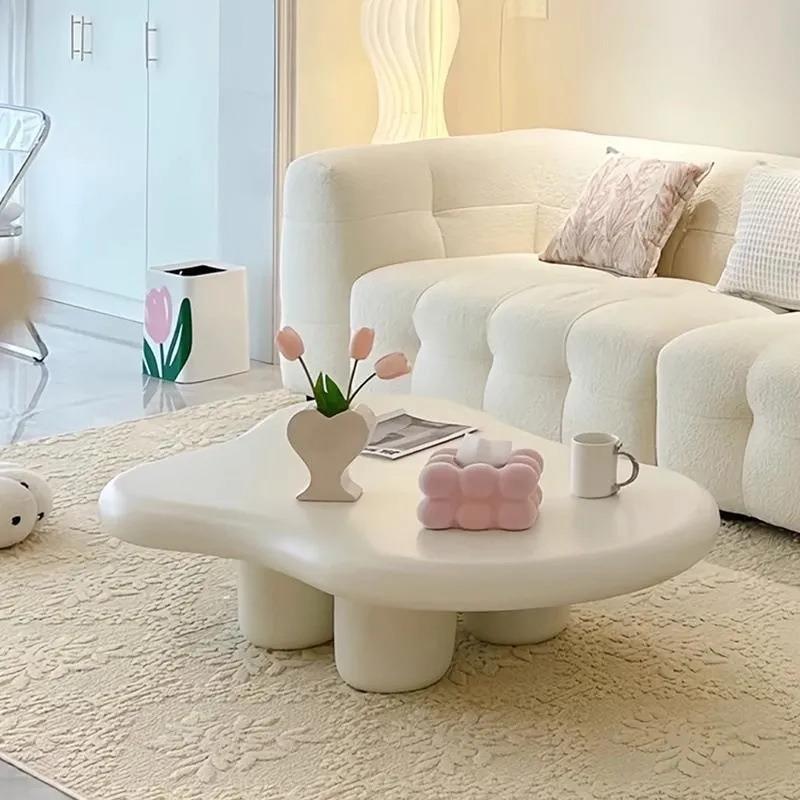 云朵茶几客厅北欧家用小户型奶油简约桌子现代异形网