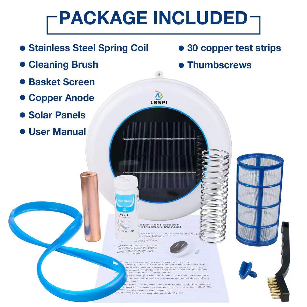 Solar pool ionizer太阳能铜银离子水处理器泳池水净化器purifier