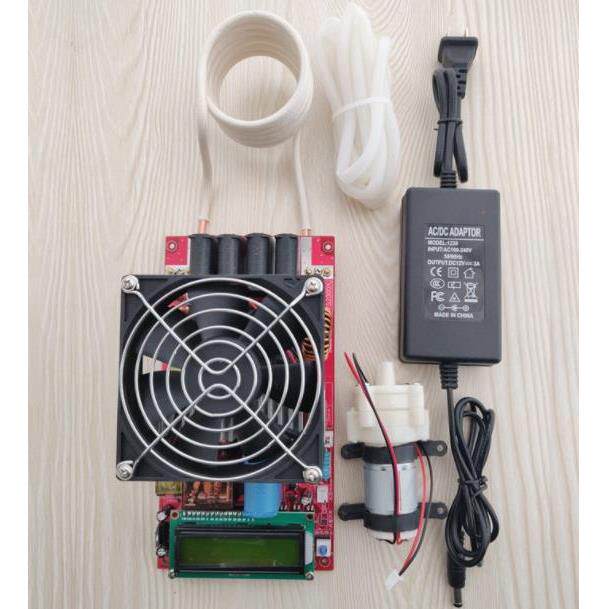 ZVS感应加热机淬火熔炼坩埚融化DC30-75v大功率2Kw电磁高频220v