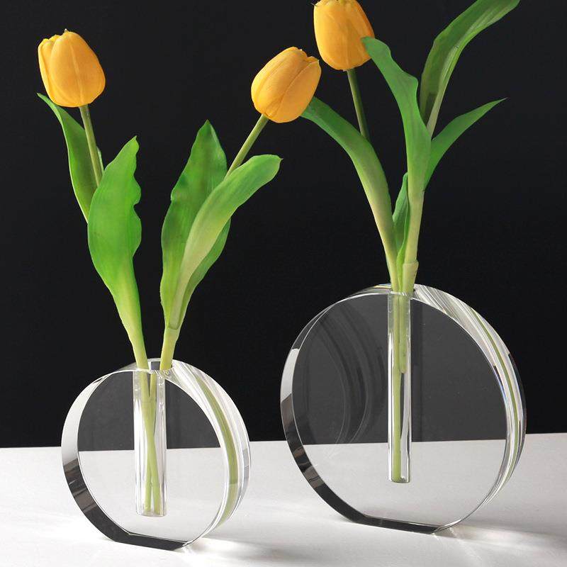 水晶花瓶软装样板房间艺术摆设卧室客厅玄关柜餐厅插花器装饰摆件,工业油品/胶粘/化学/实验室用品,其他实验室设备,淘宝优惠券,粉丝福利购,淘宝优惠卷