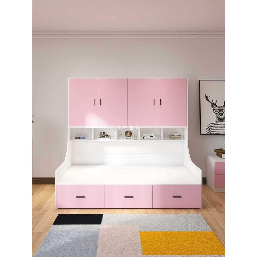 ft单人床衣柜一体多功能储物儿童小户型省空间榻榻米床柜组合次卧