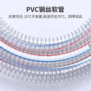 现货无味钢丝管透明螺旋波纹管钢丝软管防冻钢丝软管