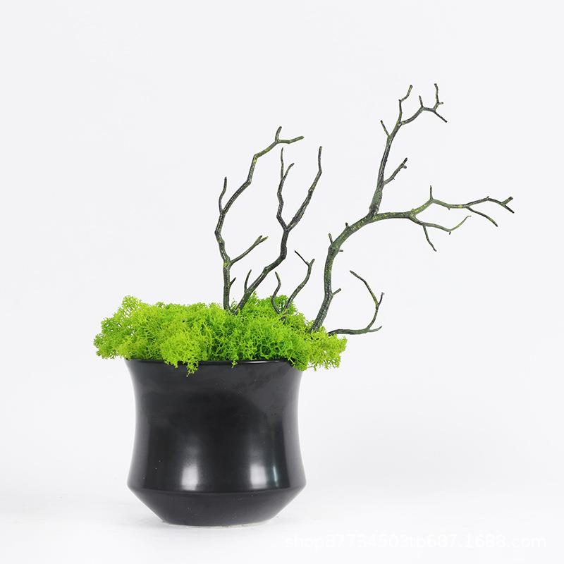 现代简约装饰仿真花客厅餐厅书房边柜摆件绿植饰品创意小茶几花器