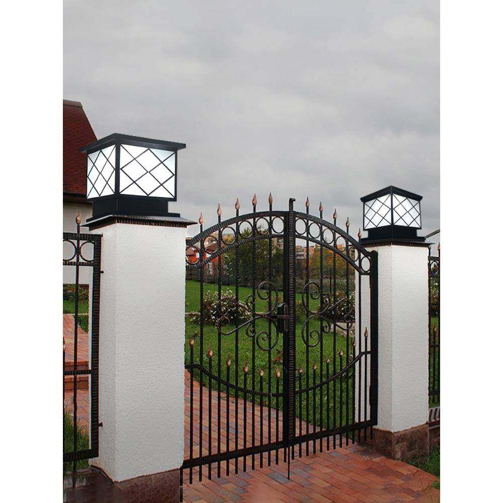 太阳能柱头灯户外防水简约别墅庭院灯室外围墙柱子门口阳台led灯,鲜花速递/花卉仿真/绿植园艺,割草机/草坪机,淘宝优惠券,粉丝福利购,淘宝优惠卷