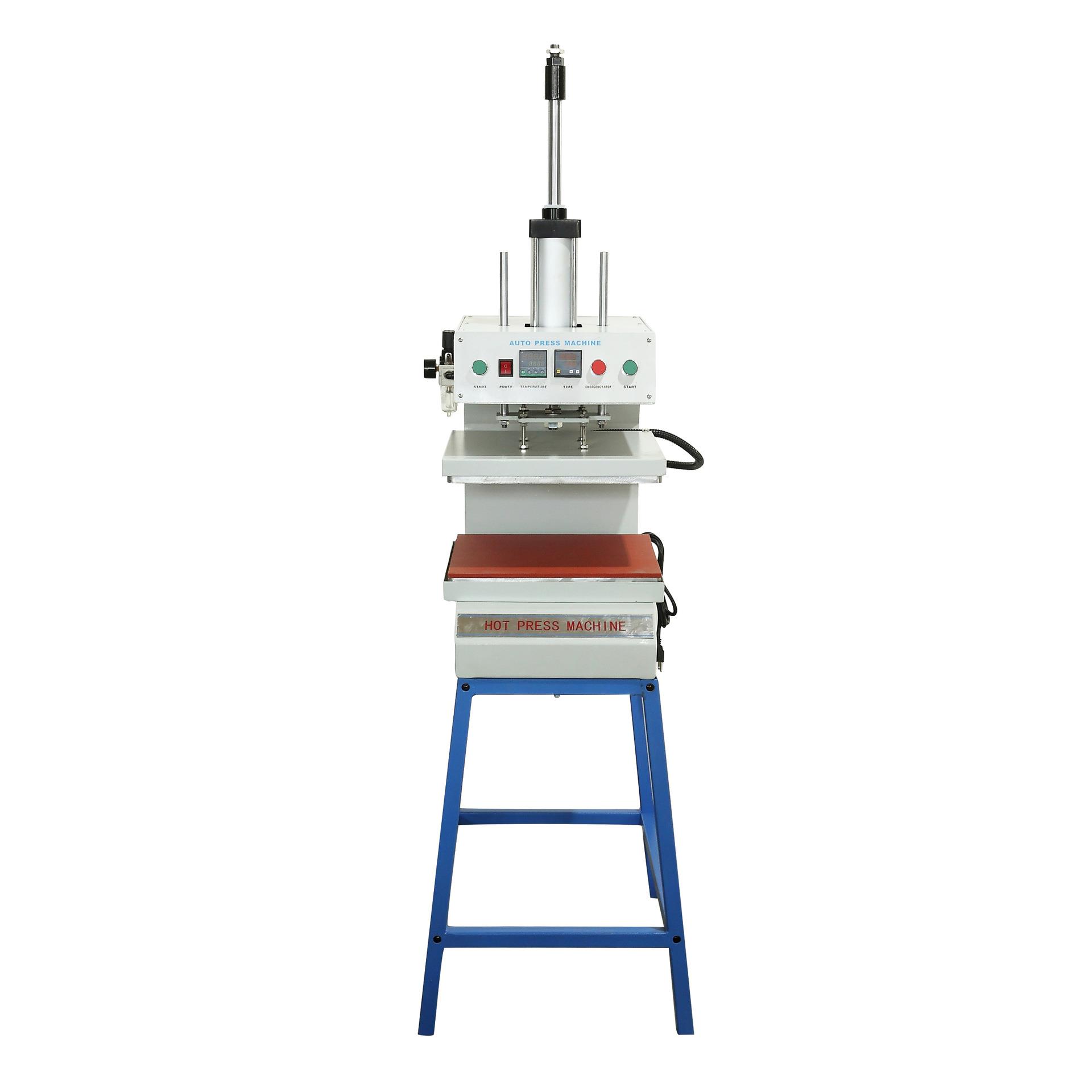 厂家直销气动单工位上下加热热压机服装皮革凹凸压痕机恒温烫画