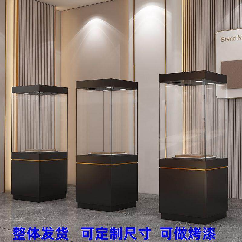 博物馆玻璃展示柜产品文物陈列柜手办模型展柜珠宝样品展览展示台