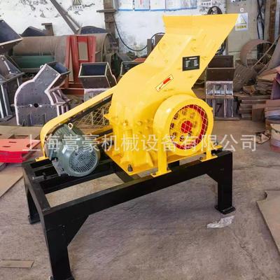 建筑工地砖瓦碎片混凝土粉碎机平进料口锤式破碎机移动式碎石机