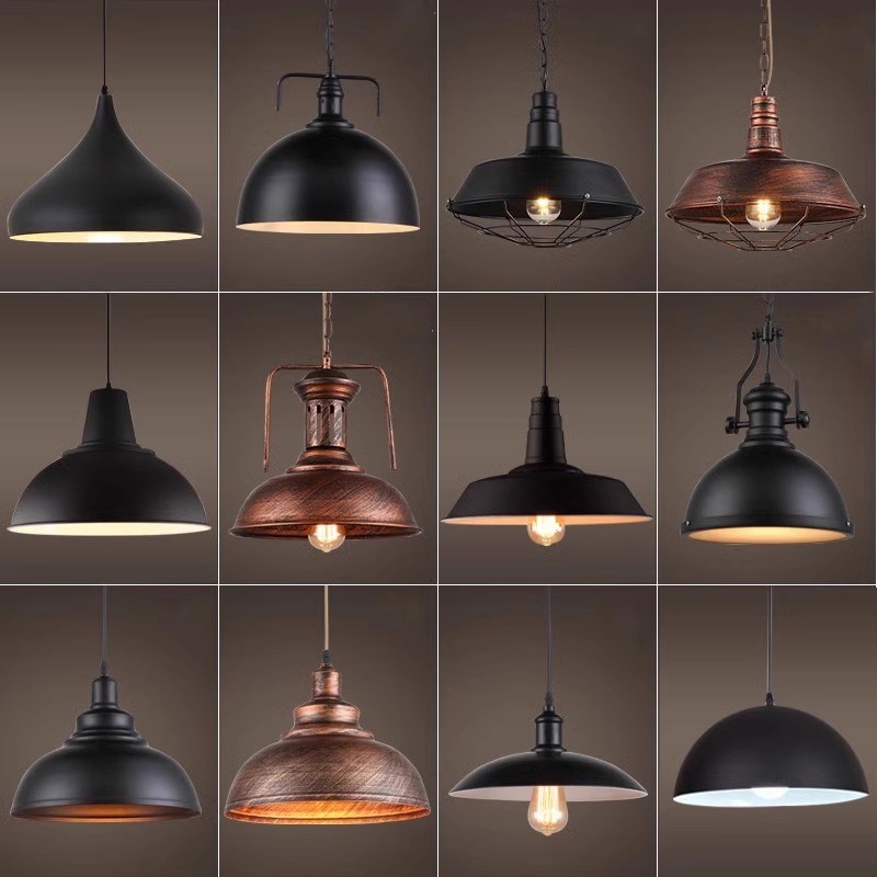 复古工业风铁艺店铺商用吊灯美式创意个性火锅店酒吧咖啡厅奶茶店