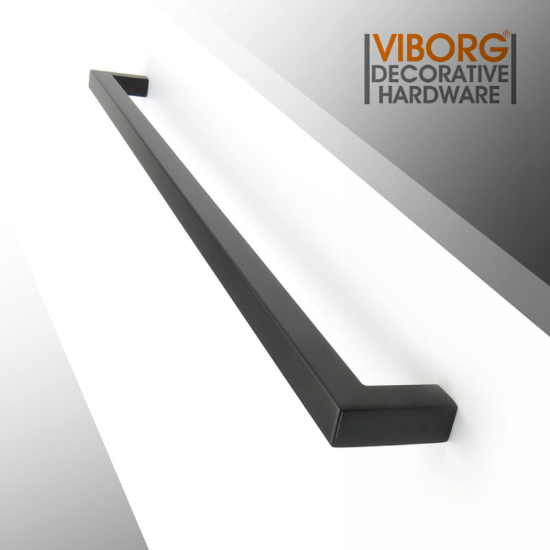 VIBORG 黑色304不锈钢柜子抽屉拉手美式衣橱柜门加长把手现代简约