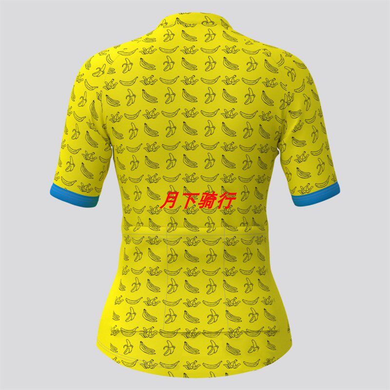 2021新款香蕉图自行车男女款夏季骑行服短袖上衣情侣款长袖单车衫