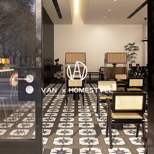 中 纹地砖4040餐厅厨房复古 古风x0花砖咖啡厅梵木卫生间瓷砖内0