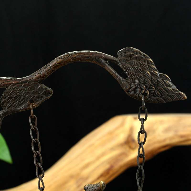 纯黄铜香炉 吊j香炉 塔香炉家居熏香彷古盘香炉黄山不老松吊炉摆