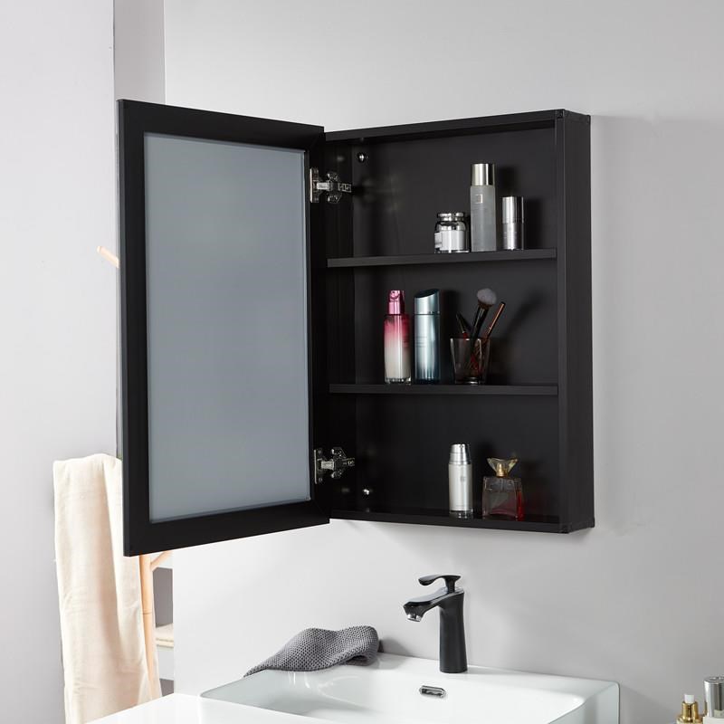 铝合金浴室镜柜厕所镜面柜化妆室挂T墙式镜箱置物架