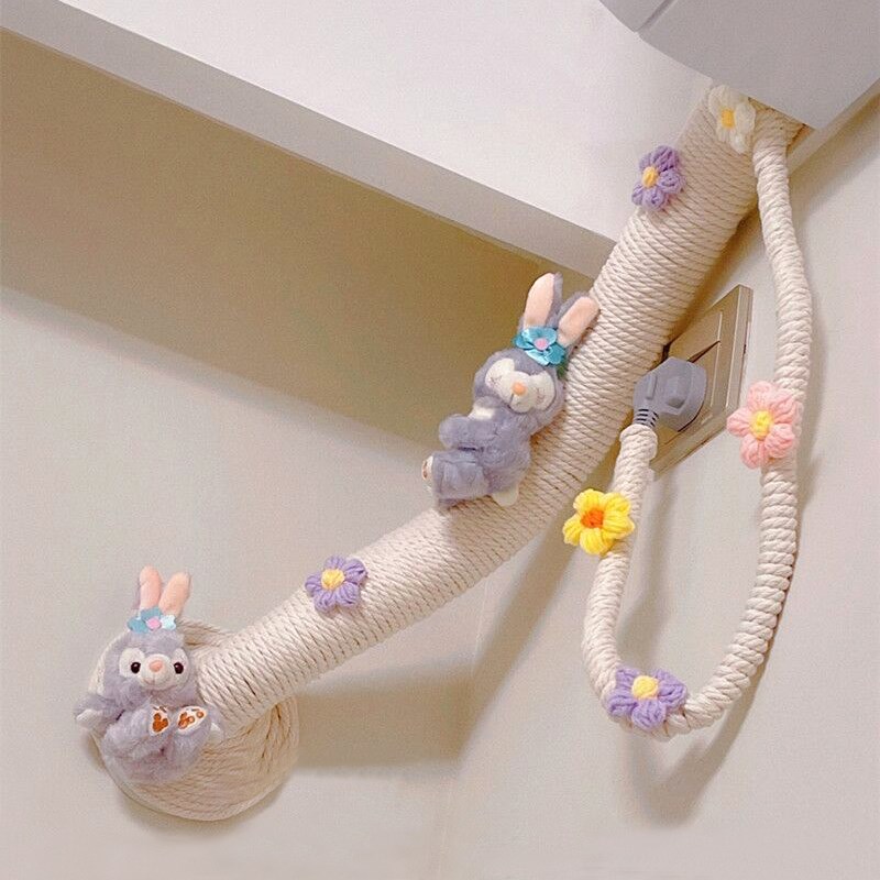 客厅空调b管子装饰遮挡美化麻绳线包水管暖气管道燃气管子遮丑神