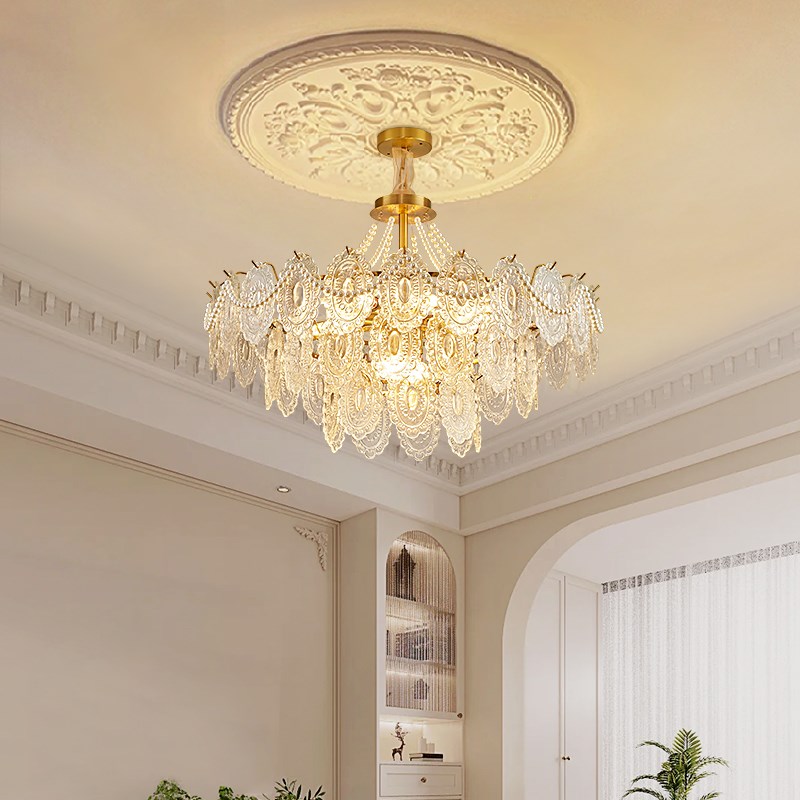 法式奶油a风灯具全屋套餐现代简约网红餐厅卧室主灯轻奢客厅吊灯