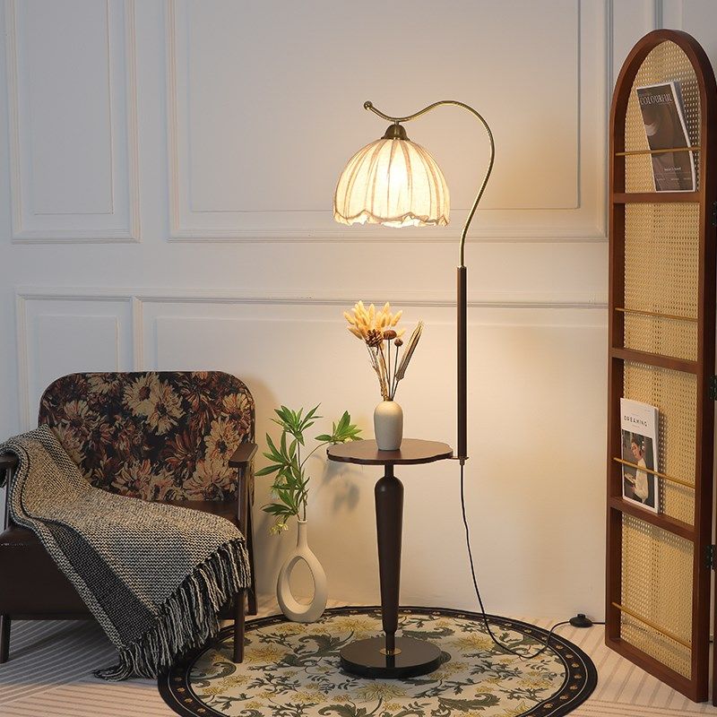 法式中古落地灯客厅卧室沙发旁边高级感床头氛围复古Y摆件立式台,家装灯饰光源,装饰落地灯,淘宝优惠券,粉丝福利购,淘宝优惠卷