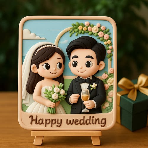 照片定制3D全彩打印冰箱贴和摆件