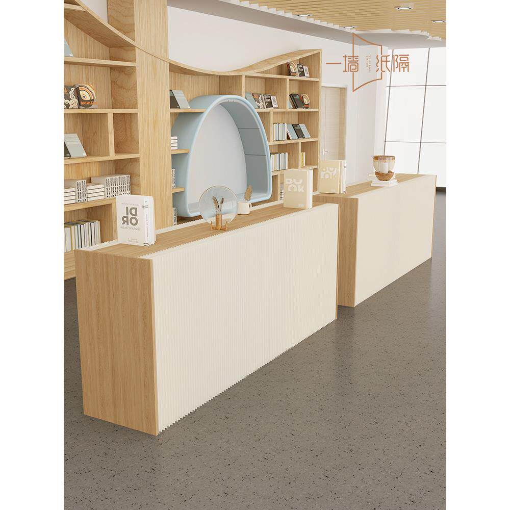 纸展位展示架多功能储物架展览地板站立桌岛流桌商品展示架展示柜