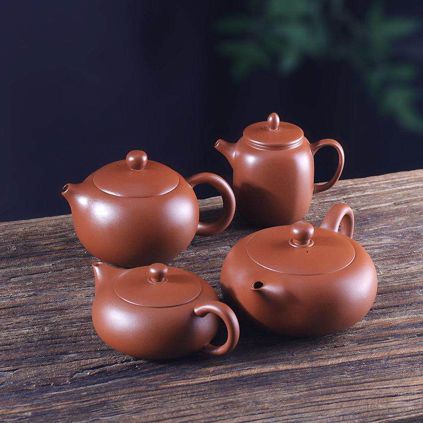 原矿紫砂茶壶泡茶家用中式朱泥半手工单壶泡茶专用功夫小茶器茶具