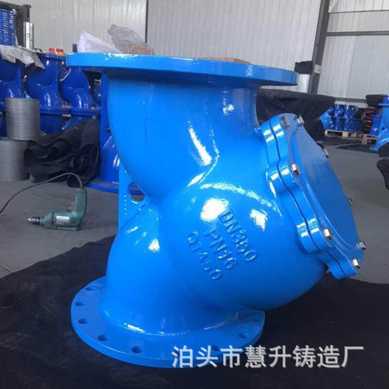 球墨铸铁过滤器GL41H管道法兰过滤器Y型过滤器DN100DN80
