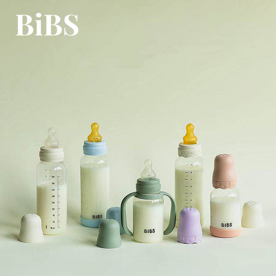 丹麦bibs宽口径玻璃奶瓶婴儿新生奶嘴仿母乳缓解胀气上防呛吐奶