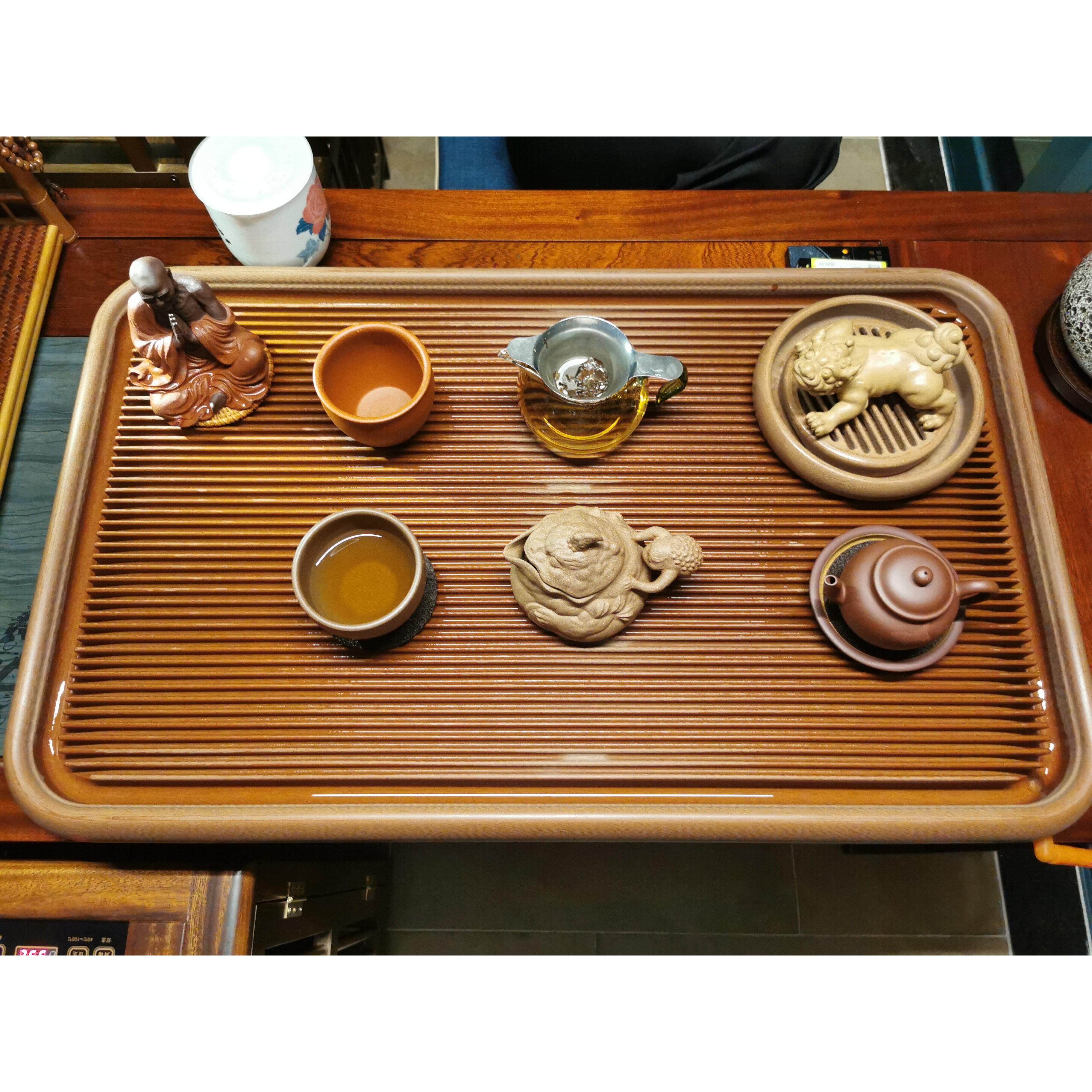 电木茶盘精致大茶台家用简约茶座排水茶海电胶木功夫茶具套装托盘