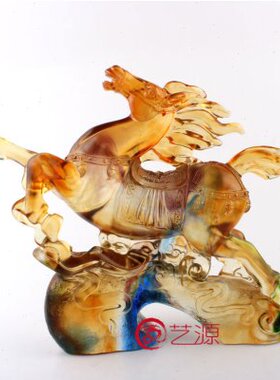 琉璃摆件马到成功创意家居饰品客户朋友同事开业升迁生日礼品礼物