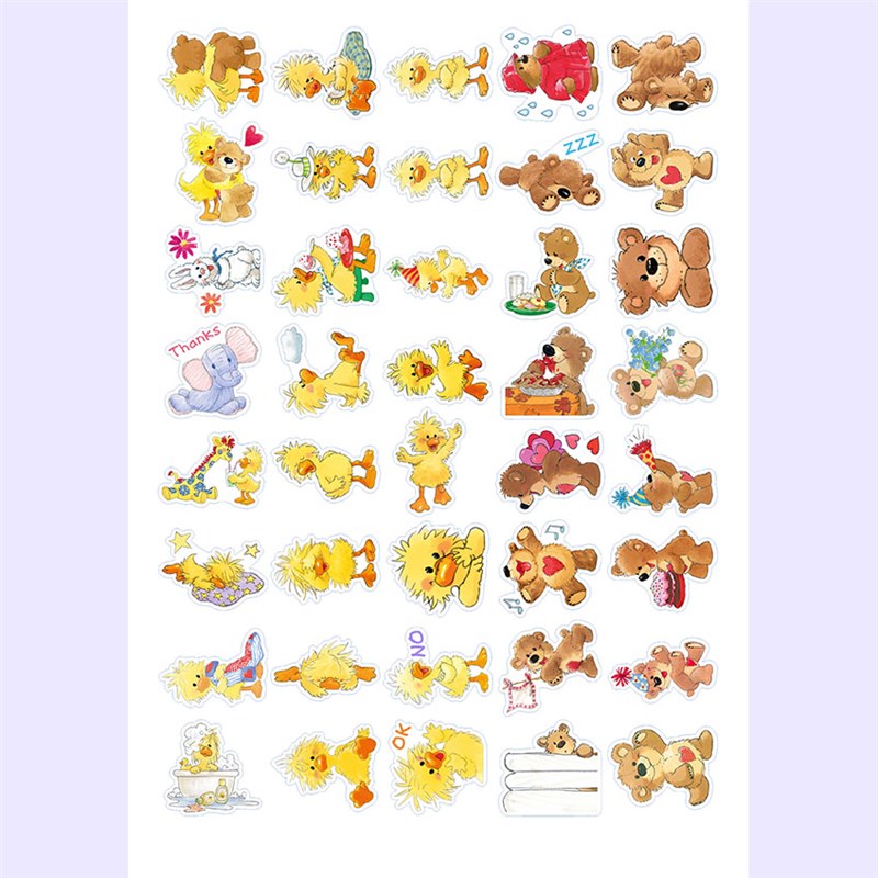 复古爱心熊吸铁冰箱贴/防水贴纸/可爱卡通磁吸家居装饰软磁力贴