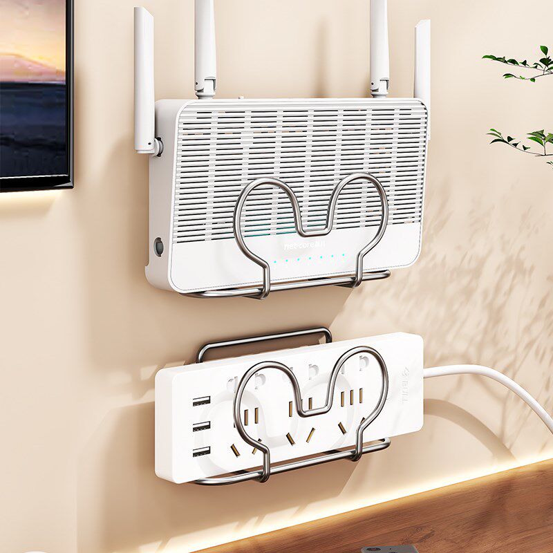 路由器放置架wifi置物架免打孔壁挂式墙上机顶盒插排插座固定神器