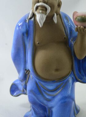 陶瓷工艺品 摆件 人物 家居酒柜装饰品摆件 现代 石湾公仔 东方朔
