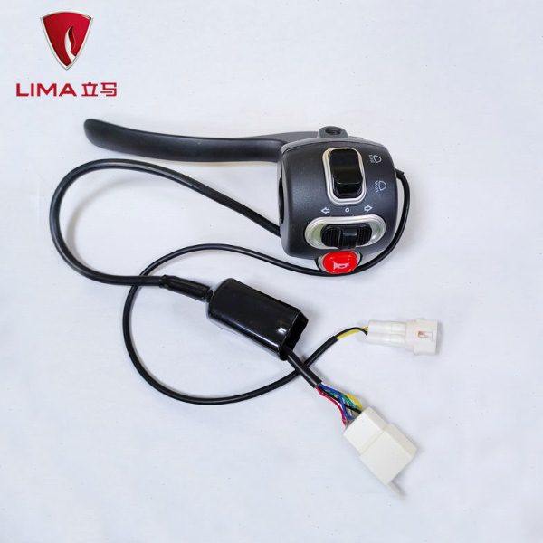 立马美灵开关电动车左边鼓刹远近光原厂开关刹车把转向灯喇叭总成