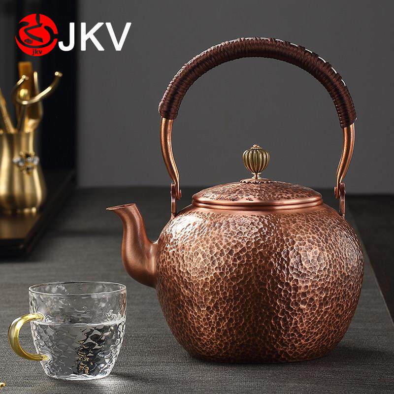 紫铜水壶烧水壶大容量纯铜煮茶壶泡茶壶手工加厚铜壶电陶炉沏茶壶