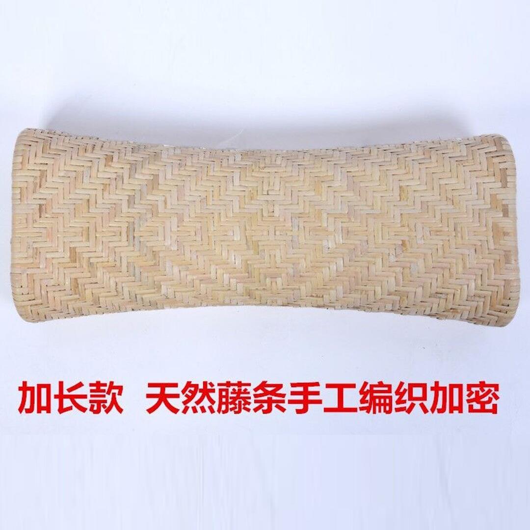 夏季加密纯天然手工编织加长款透气凉枕头颈椎镂空藤编空心枕单人